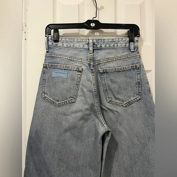 Ganni Light Blue Denim Stary Jeans - Picture 6 of 9